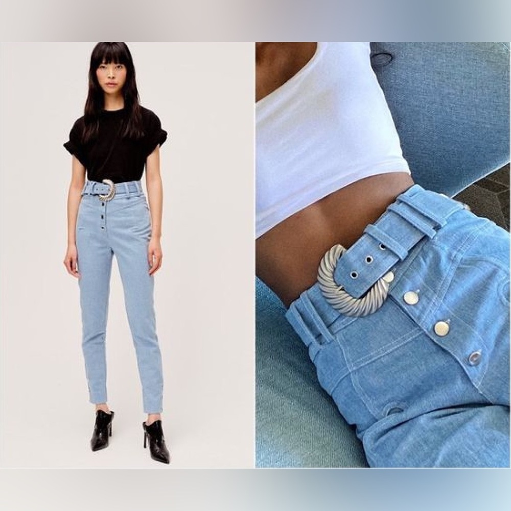 For Love and Lemons Josephine High Waist Denim Pant, Size M
